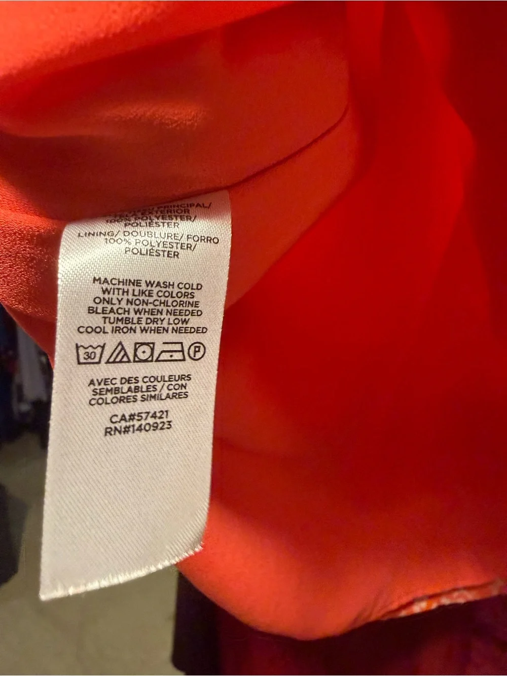 LOFT Bright Orange Floral Ruffle-Neck Blouse
